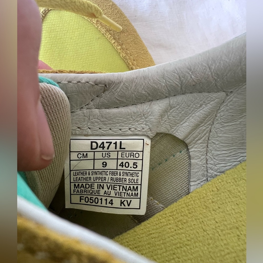 Asics Onitsuka Tiger Yellow and Green Sneakers - Picture 4 of 6